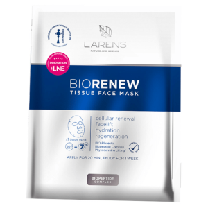 BIO Renew Tissue Face Mask LARENS WellU - Ujędrniająco-regenerująca maska w płacie - 1 sztuka 