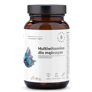 Multiwitamina dla mężczyzn Aura Herbals - Witaminy, minerały i ekstrakty roślinne - 60 kapsułek