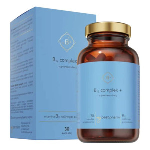 MyBestB12 Complex+ MyBestPharm - Kompozycja witamin z grupy B - 30 kapsułek