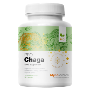 Chaga PRO 34 % MycoMedica - Błyskoporek podkorowy - 90 kapsułek