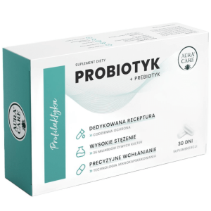 Profilaktyka Aura Care - Probiotyk + prebiotyk - 30 kapsułek