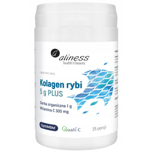 Kolagen rybi PLUS Aliness - Kolagen z dzikiego dorsza - 25 porcji