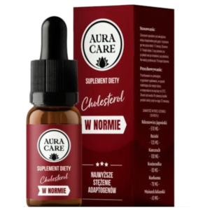 Cholesterol w normie Aura care - Rdestowiec japoński, Reishi, Mniszek lekarski - 15 ml