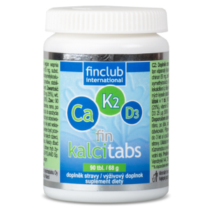 Kalcitabs Finclub - Wapń, witaminy K2 i D3 - 90 tabletek