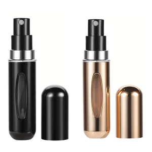 Atomizer podróżny na perfumy - 5ml czarny lub złoty - 1 sztuka