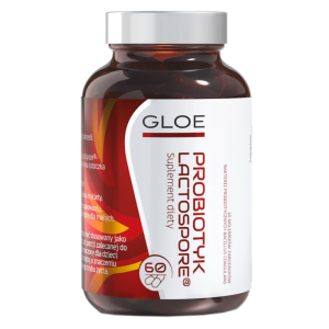 Probiotyk Lactospore Gloe  - Wsparcie układu pokarmowego - 60 kapsułek