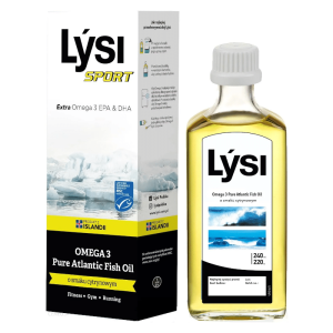 Sport Omega-3 Lysi - Olej Omega-3 z Oceanu Spokojnego oraz Atlantyckiego - 240 ml