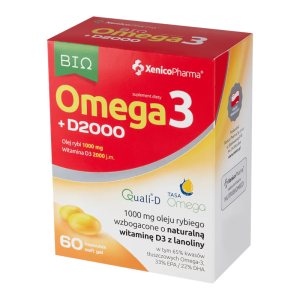 Omega3 D2000 Bio Xenico Pharma - Odporność - 60 kapsułek
