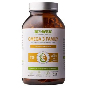 Omega 3 Family Biowen - Dla całej rodziny - 225 kapsułek