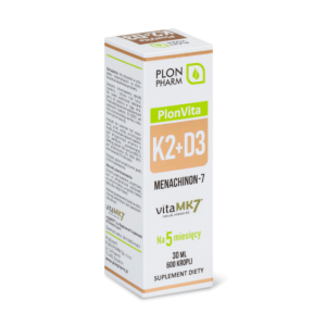 Witamina K2 MK-7 D3 4000 IU Plon Pharm - Naturalna Formuła – Krople 30 ml