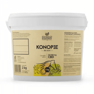 Konopie dla koni Kombinat Konopny - Mieszanka paszowa uzupełniająca z CBD 20 000 mg - 2 kg