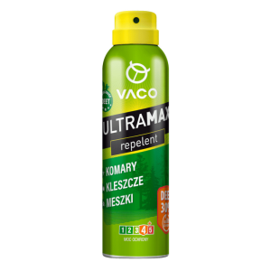 ULTRAMAX Vaco - Spray na komary, kleszcze i meszki DEET 30% - 170 ml