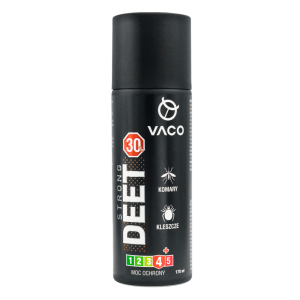 STRONG 30 Vaco - Spray na kleszcze, komary i meszki DEET 30% Citrodiol - 170ml