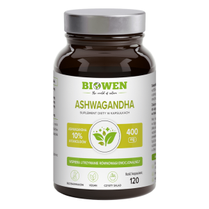 Ashwagandha Biowen - Wsparcie organizmu - 120 kapsułek