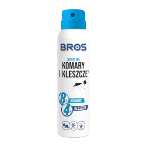 Bros Spray na komary - Skuteczna ochrona przed ukąszeniami owadów i pajęczaków - 90 ml