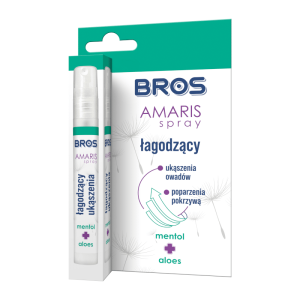 Bros Amaris spray łagodzący - Łagodzi ukąszenia owadów - 9 ml