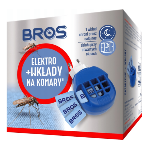 Bros Wkłady do elektro na komary - Skuteczna ochrona przez całą noc - 20 sztuk