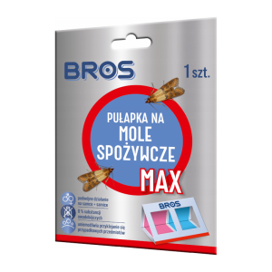 Bros Pułapka na mole spożywcze MAX - Skuteczna broń przeciwko molom w kuchni - 1 sztuka