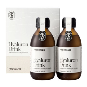 Proceanis Hyaluron Drink - Płynne wsparcie dla skóry, włosów i paznokci - zestaw 2 x 200 ml