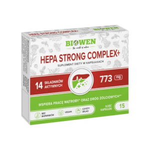 Hepa Strong Complex + Biowen - Wsparcie dla Twojej wątroby - 15 kapsułek