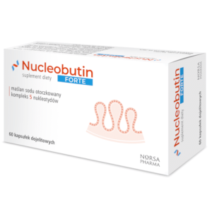Nucleobutin FORTE Norsa Pharma - Maślan sodu otoczkowany- 60 kapsułek