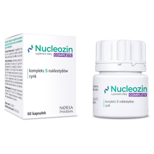 Nucleozin COMPLETE Norsa Pharma - kompleks 5 nukleotydów oraz cynk -  60 kapsułek
