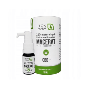 Olejek CBD+ Macerat 11% Plon Pharm – Wsparcie w codziennym balansie fizycznym – 10 ml