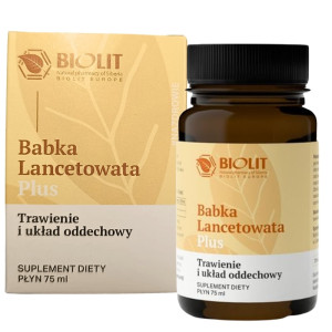 Babka lancetowata Plus BIOLIT - Na trawienie i układ oddechowy - 75 ml