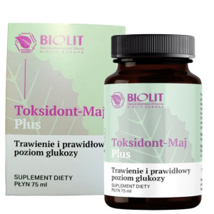 Toksidont Maj Plus BIOLIT - Trawienie i prawidłowy poziom glukozy - 75 ml
