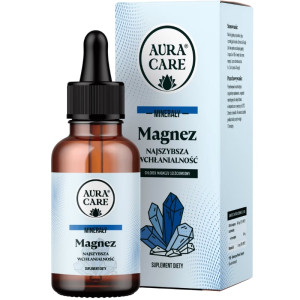 Magnez w kroplach Aura Care - Minerały o najlepszej przyswajalności - 50 ml