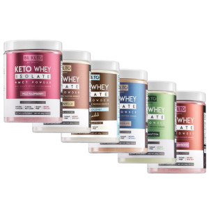 Keto Izolat Białka z olejem MCT BeKeto 300 g - Różne smaki