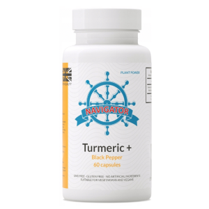 Navigator Kurkuma i Czarny pieprz Turmeric Black Pepper - Działa przeciwzapalnie 60 kapsułek