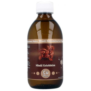 Niejonowa Nano Miedź Koloidalna Cu 25 ppm Vitacolloids - 300 ml