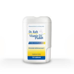 Dr. Rath Witamina D3 1500 IU Pocket - Praktyczny, kieszonkowy format witaminy D3 - 150 tabletek