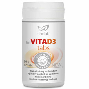 VitaD3tabs Finclub - Źródło witaminy D3 - 120 tabletek