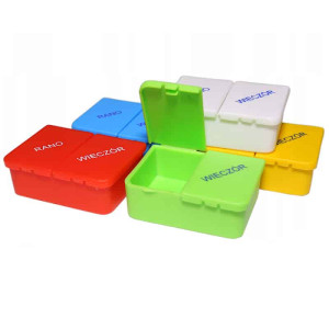 Pojemnik na tabletki Kasetka mini 1 dzień 2 pory dnia El-Comp