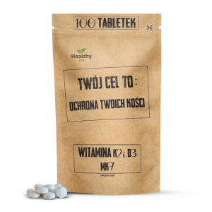 Twój Cel To Witamina K2 50µg i D3 50µg Mk7 -Kompleksowe wsparcie zdrowia kości i zębów - 100 tabletek