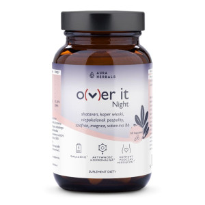 Aura Herbals Over It Night - Komfort podczas miesiączki - 60 kapsułek