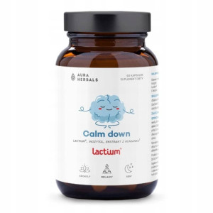 Aura Herbals Calm Down Lactium - Naturalne wsparcie w stresie i napięciu - 60 kapsułek