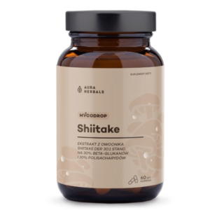 Aura Herbals Mycodrop Shiitake - wsparcie odporności i zdrowia organizmu - 60 kapsułek