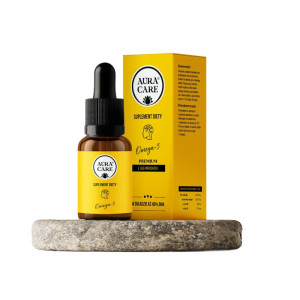 Aura Care Omega-3 - wsparcie mózgu, serca i odporności - 50 ml
