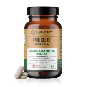 Twój Cel To Ashwagandha KSM 66 - Naturalne wsparcie odporności na stres i równowagi organizmu - 90 tabletek