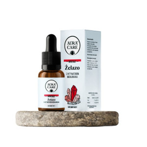 Aura Care Żelazo w płynie - szybkie wsparcie energii, koncentracji i odporności - 15 ml