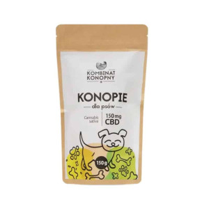 Konopie dla psów Kombinat konopny - karma uzupełniająca z CBD - 150 mg - 150 g