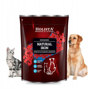 Naturalne żelazo dla psa i kota Holista Natural Iron - wsparcie krwi, energii i odporności organizmu - 600 g