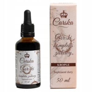 Gorzkie zioła na trawienie Carska Gorzki kompleks ziołowy - wsparcie pracy żołądka i jelit - 50 ml