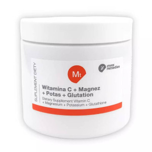 Witamina C + Magnez + Potas + Glutation Invex Remedies - 150 g i 450 g