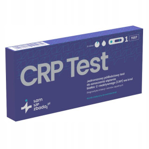 Domowy test CRP Sam Się Zbadaj - szybka ocena stanu zapalnego bez wychodzenia z domu