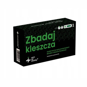Test na boreliozę u kleszcza Sam Się Zbadaj - szybka ocena ryzyka zakażenia po ukąszeniu