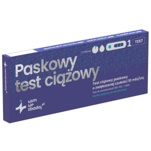 Paskowy test ciążowy Sam Się Zbadaj - Szybki i dokładny sposób na sprawdzenie ciąży w domu